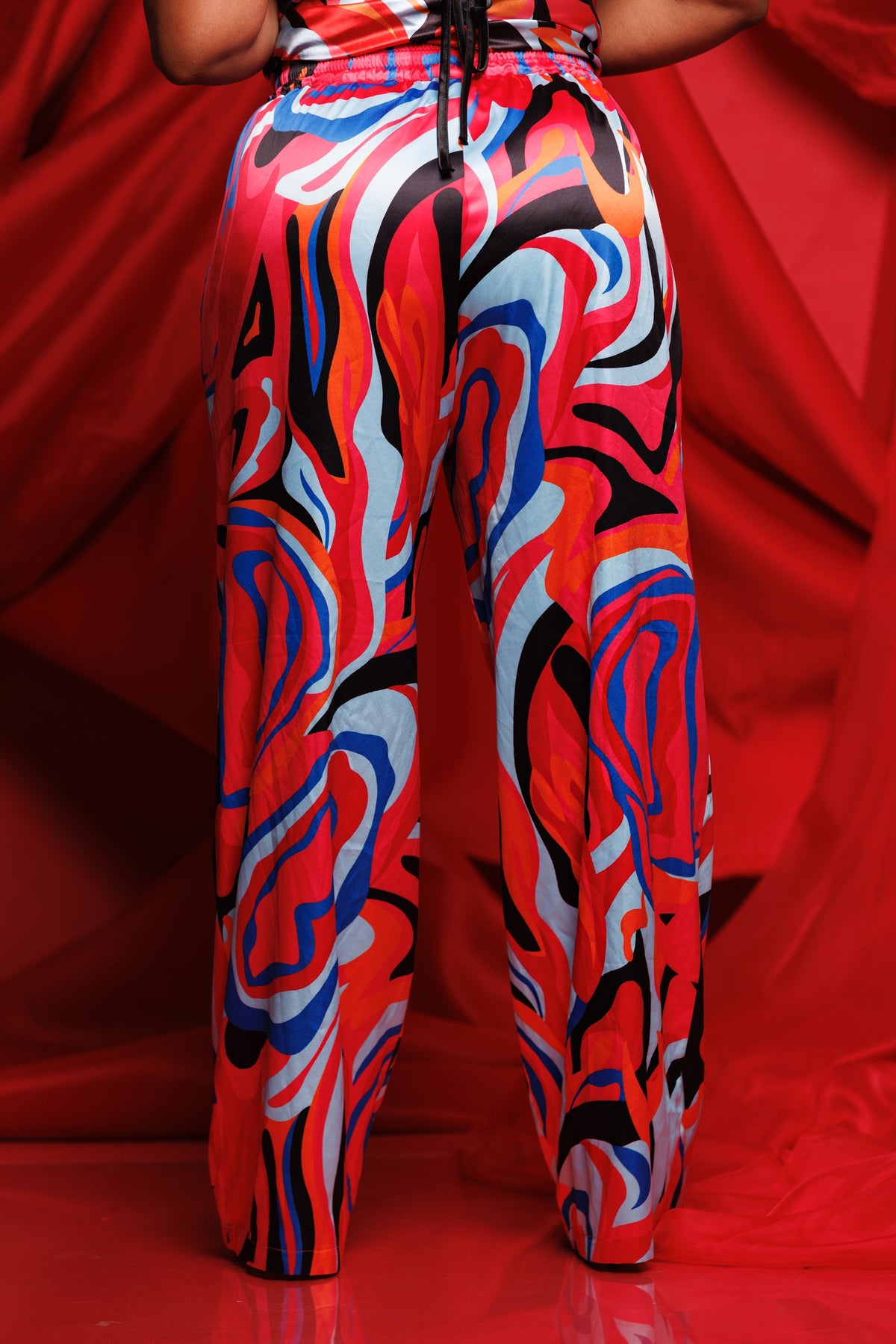Blazing Romance Satin Pants