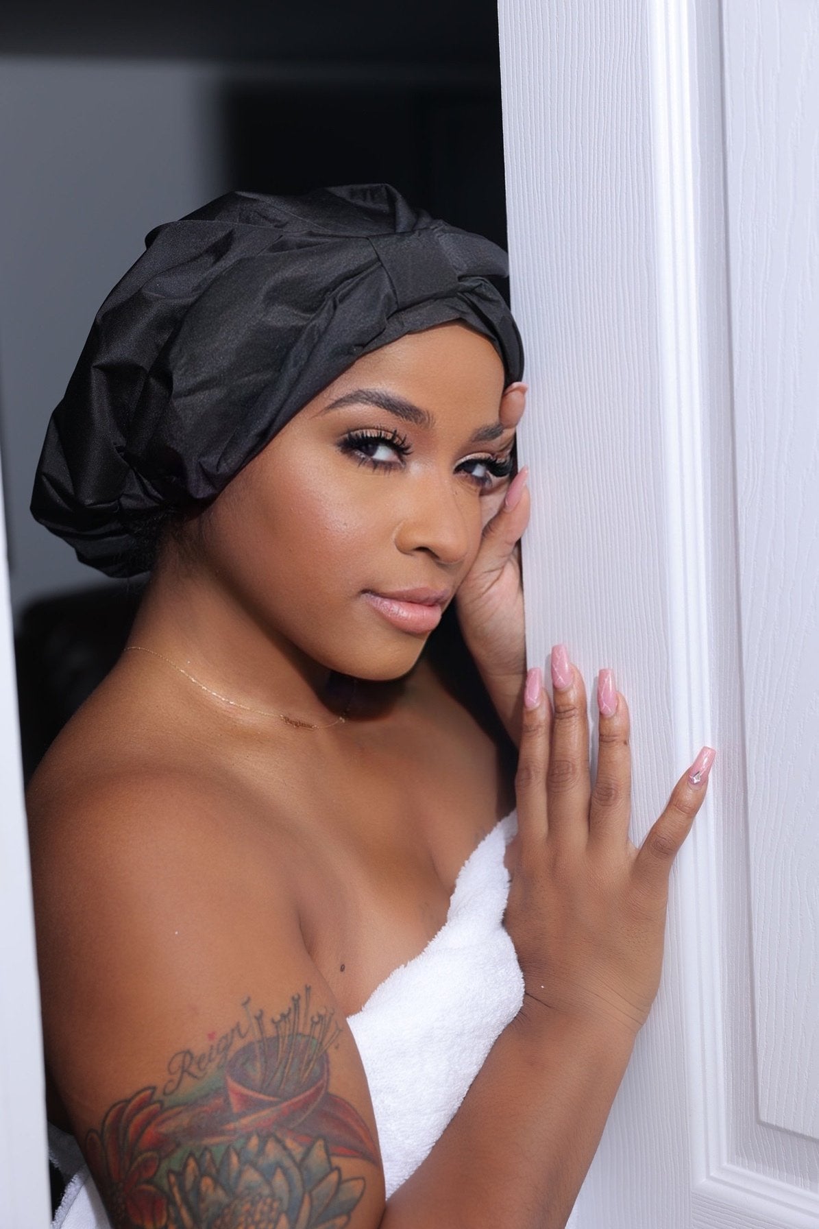 Bow Tie Shower Cap